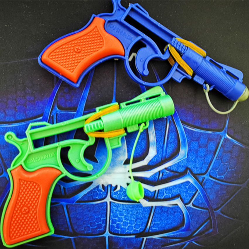 噼啪枪儿时经典怀旧咚咚枪橡皮筋枪放纸团打空玩具枪可发射模型简易款