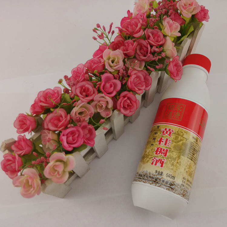 陕西特产永康黄桂稠酒640ml原浆皇瑰稠酒黄桂稠酒甜酒4瓶