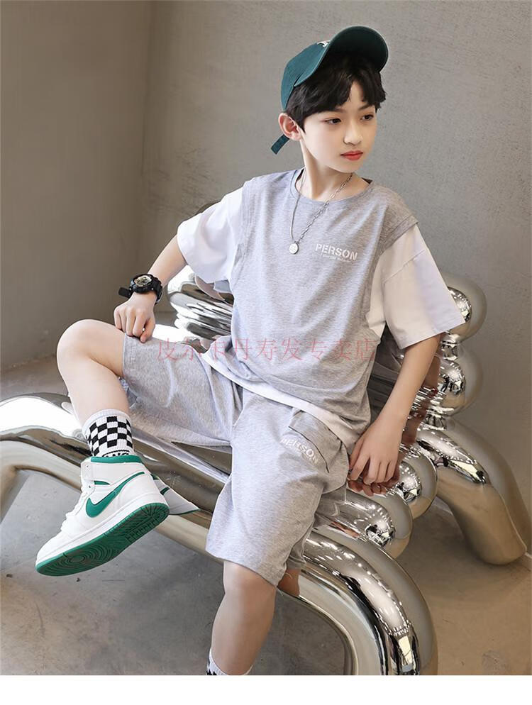 65皮尔卡丹品牌童装潮流时尚儿童装型淖疤鬃2022新款中大童男孩