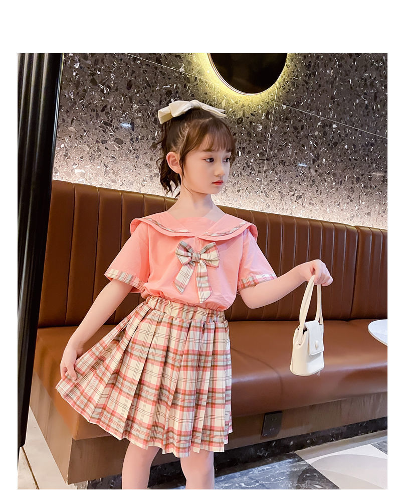 友榕612岁女童jk套装可爱公主裙洋气百搭夏装2022新款洋气网红女孩