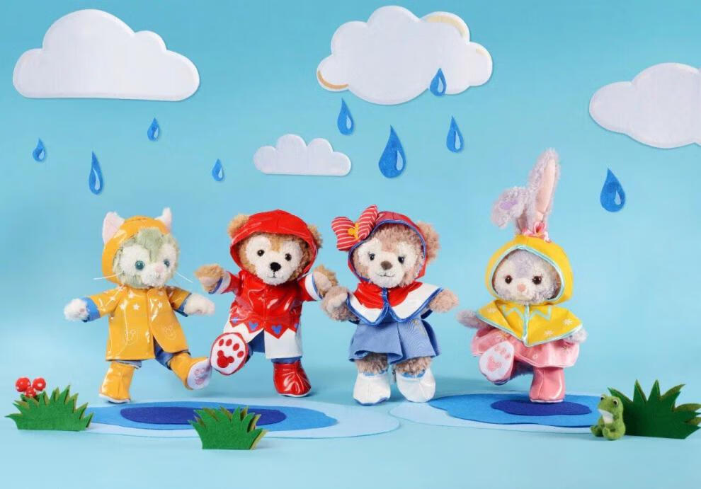 迪士尼(disney)同款上海迪士尼国内代购 达菲雨衣系列公仔雪莉枚
