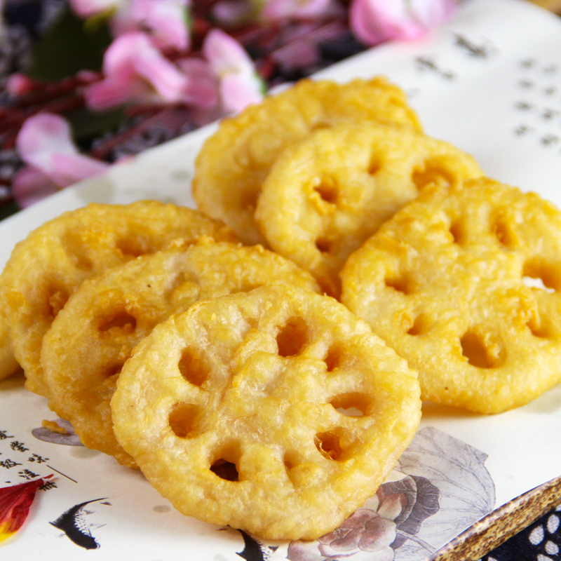 香脆藕盒黄金藕合800g油炸藕合莲藕片藕夹肉饼