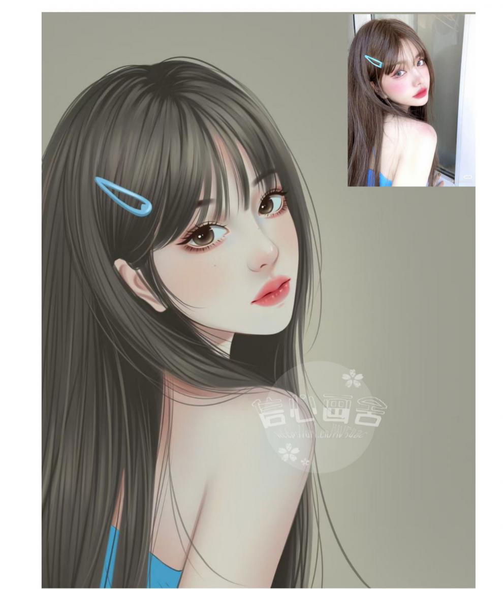 素树家居q版手绘头像真人照片漫画卡通水彩写实白菜约稿画像定制情侣