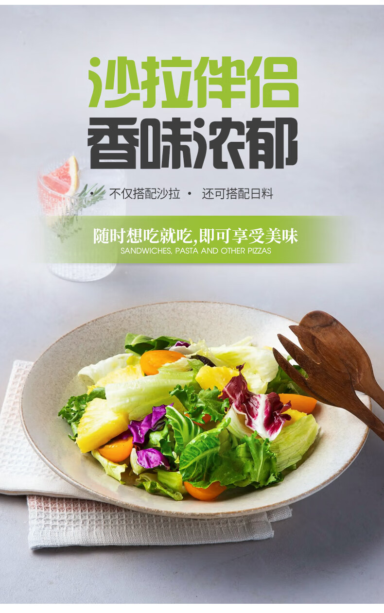 云山半青芥末沙拉酱韩式炸鸡寿司汉堡芥末酱寿司三明治沙拉酱265g单瓶