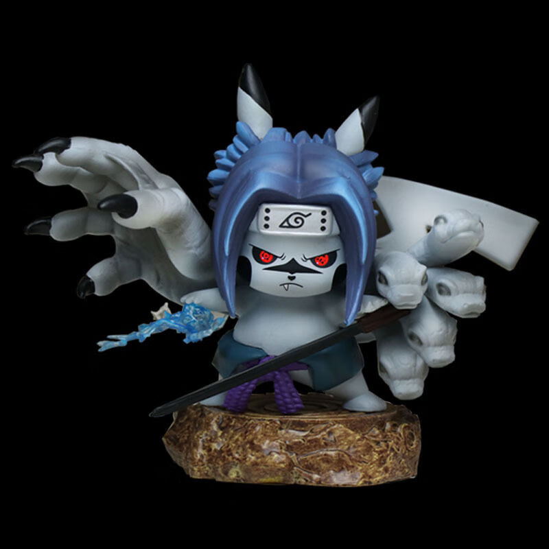 火影忍者gk皮卡丘cos六道仙人鸣人宇智波带土模型公仔人偶死侍皮卡丘