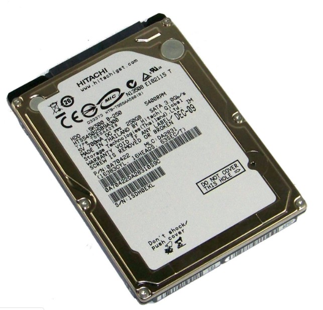 日立/hitachi 5k500 hts545025b9a300 250g sata硬盘