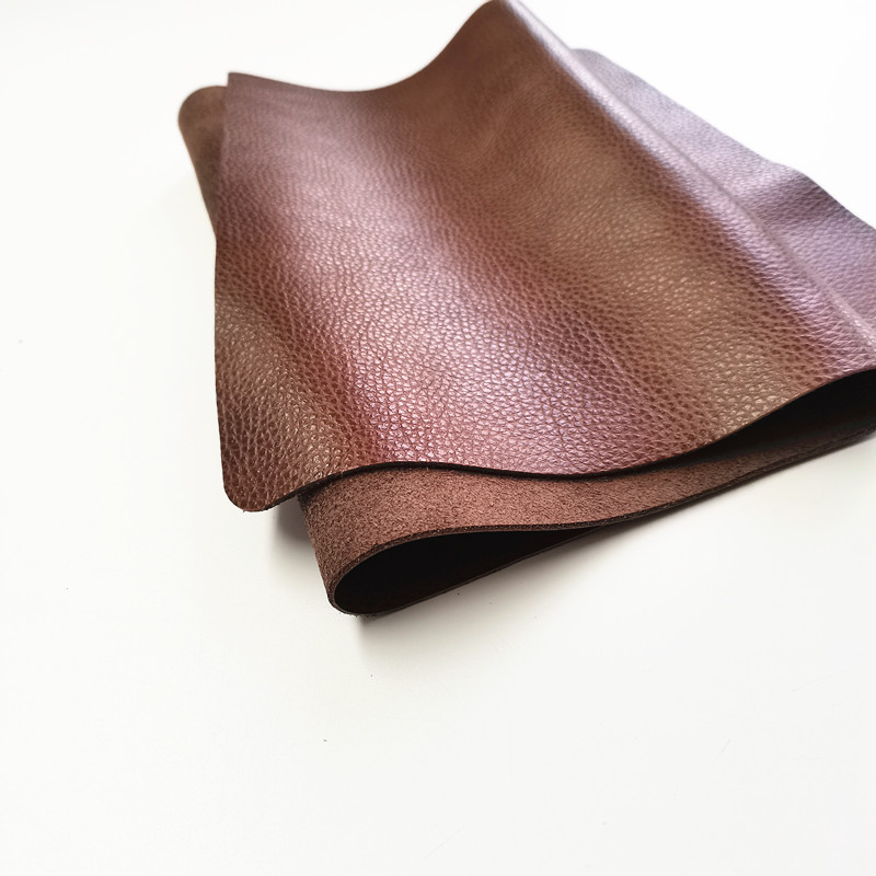 黄棕色软整张牛皮皮料头层沙发皮革面料真牛皮原料皮子diy软包 100*