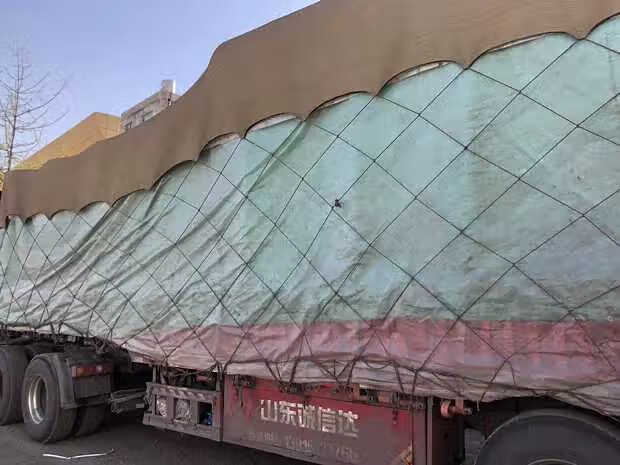 防风网封车网货车卡车运输安全防护网绳拉纸专用货物网罩篷布防风网封