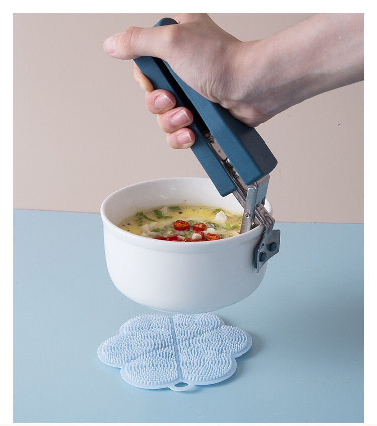 防烫夹取碗器防滑加粗提盘夹多功能盘夹碗夹器夹盘器防烫组合粉色取碗