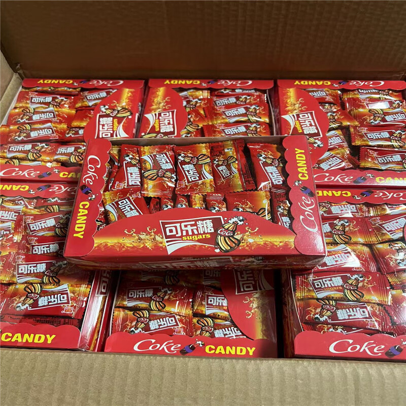 南渠 可乐糖 汽水味糖奶糖 糖果 80后90后怀旧 童年零食 盒装 4盒*315