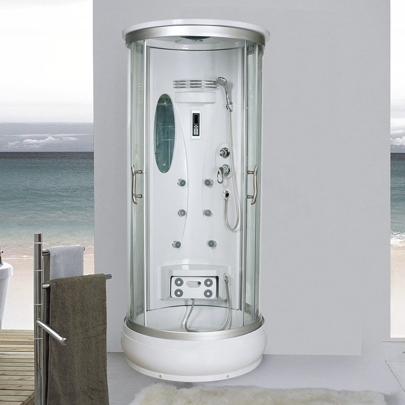 半圆形淋浴房弧形洗澡房圆形整体淋浴房 整体浴室 封闭式沐浴房 钢化