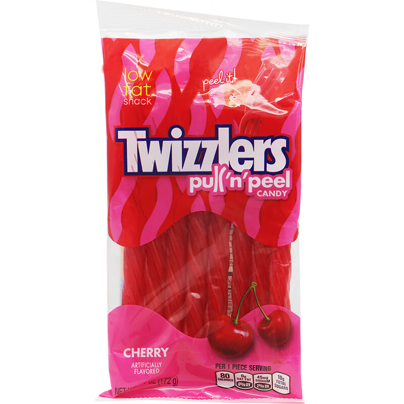 twizzlers美国多滋乐彩虹吸管扭扭糖混合果味糖果twizzlerstwistslow