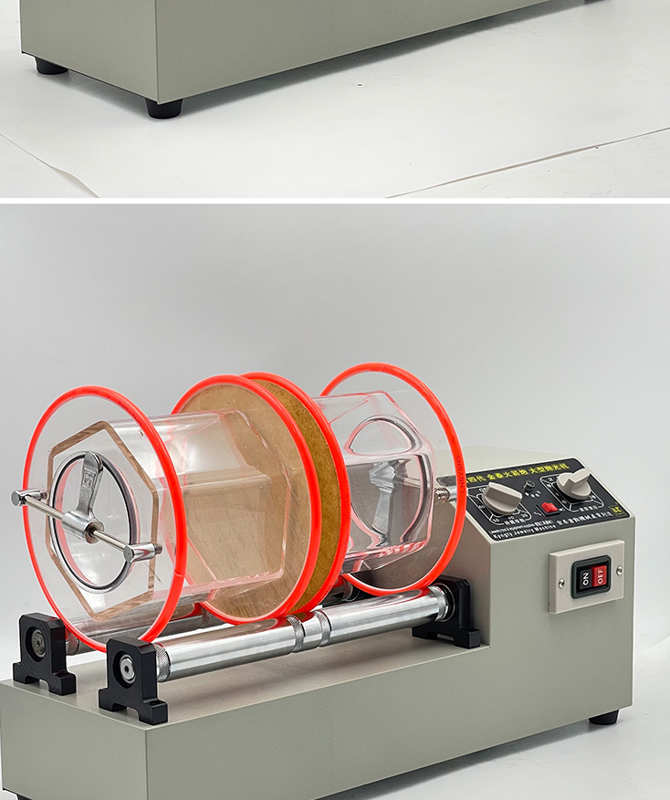 金银珠宝首饰抛光机小型滚筒文玩核桃抛光打磨古钱币清洗机kt3010单桶