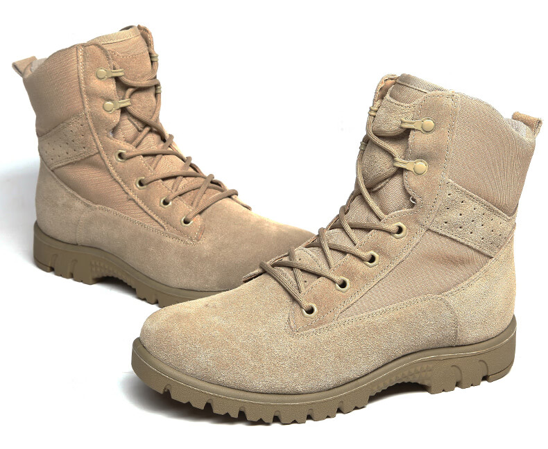 怒而飞3515强人际华羊毛军靴男冬季真皮防寒保暖透气马丁靴战术沙漠靴