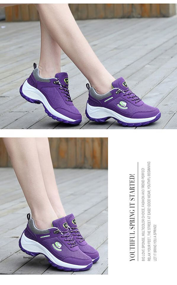 码女鞋厚底跑步运动鞋女探路者探路者灰色探路者探路者35鞋码偏小一码