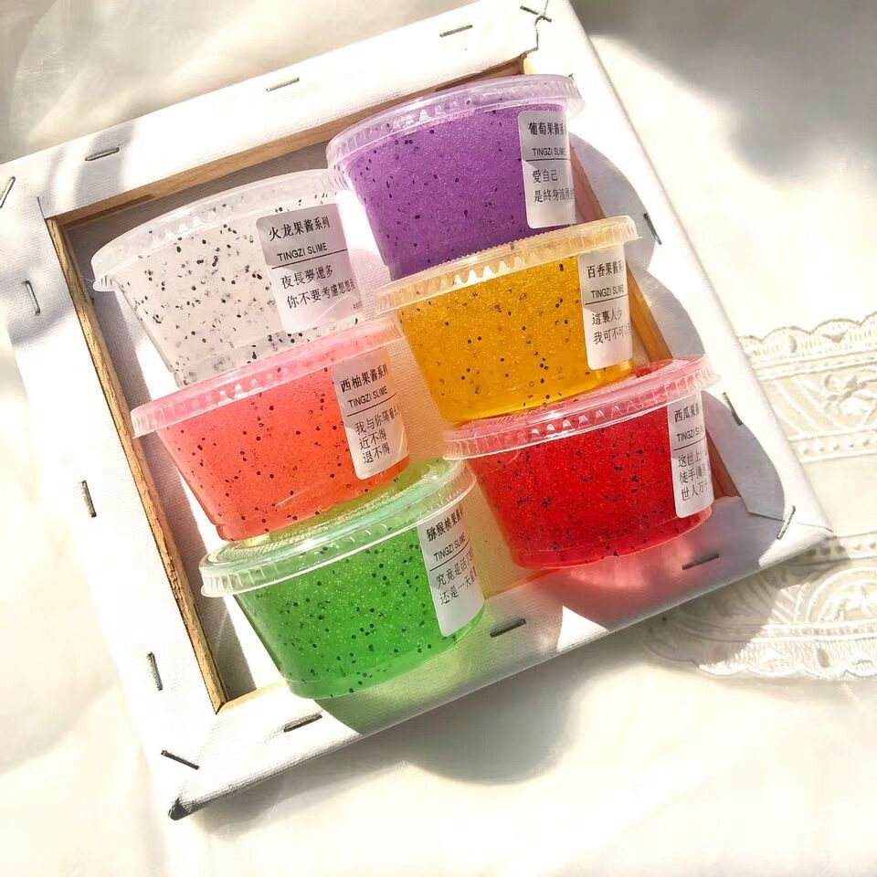 起泡胶正版便宜史莱姆果酱泥透明泡胶港式起泡胶 变色