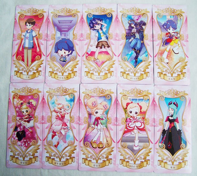 花之法典花月包女孩公主卡进化黑化精灵王契约游戏卡牌 契约卡80张不