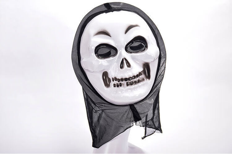 现货直发圣节面具鬼衣全脸恐怖儿童搞恶魔鬼脸吓人僵尸骷髅魔鬼死神