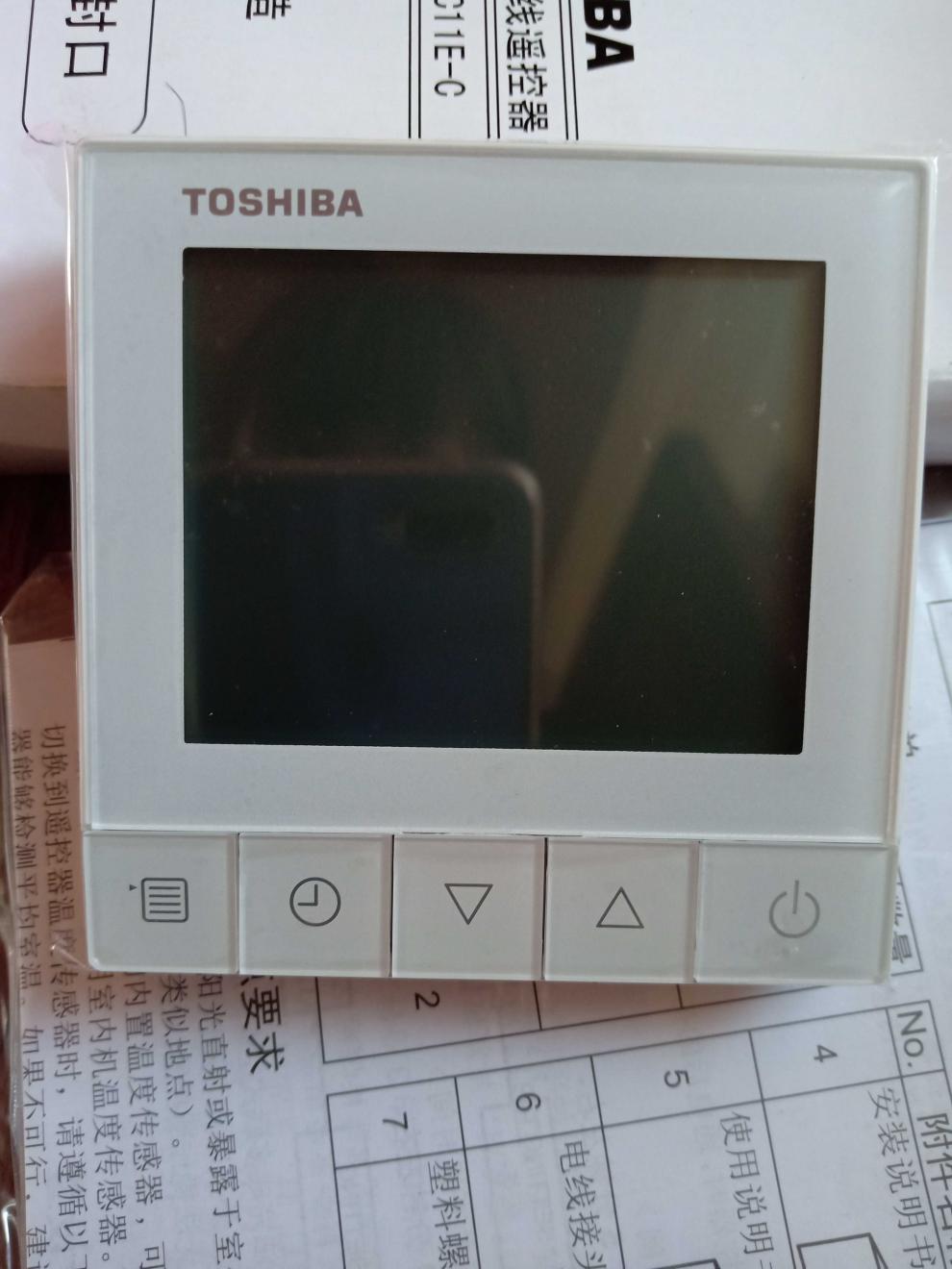 原装东芝中央空调线控手操器rbcasc11ec控制面板86型液晶屏定制全新