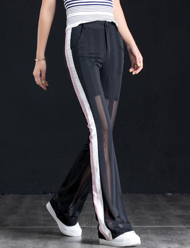 拓涩tuose垂感喇叭裤香港潮牌夏季新款修身显瘦薄款裤子凉凉裤冰丝