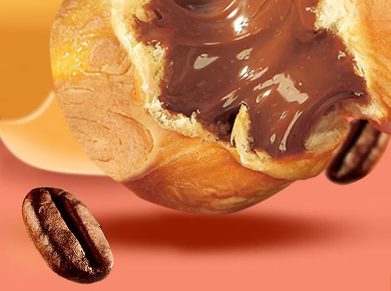 约惠芝士球爆浆面包夹心超大泡芙巧克力味早餐下午茶网红解馋零食