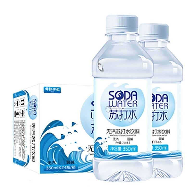 苏打水饮料350ml*24瓶无汽弱碱性柠檬实惠装整箱 【6瓶 原味】