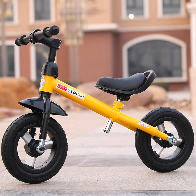 新款儿童滑行车两轮平衡车小孩踏步车宝宝玩具车学步溜溜车红色12寸