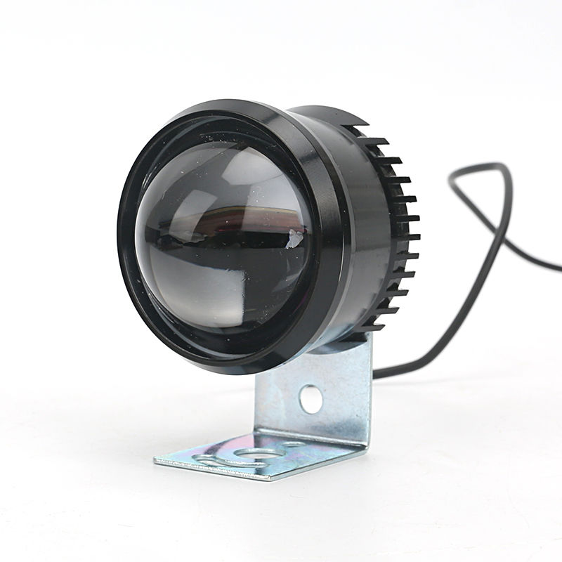 biepu电动车摩托车led大灯外置射灯80v12v大灯改装透镜聚光灯爆闪灯