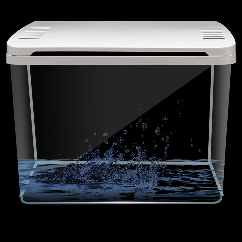 【宠物好货 上新垃】防爆防摔塑料带盖鱼缸客厅家用水族箱造景一整套