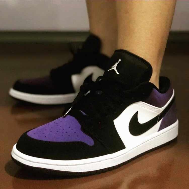 官方lifepost旗舰官方篮球空军一号aj女鞋经典板鞋低同款同款 白黑月