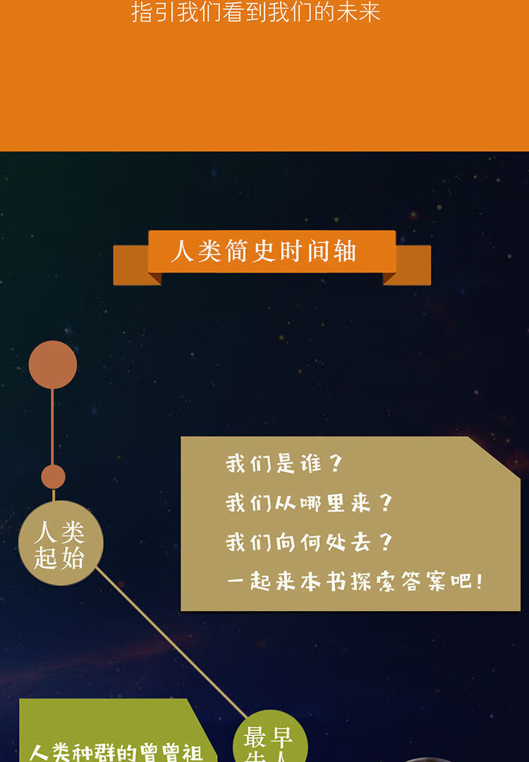 图说时间人类简史相对论物种起源解霍金书籍插图版达尔文著进化论人类