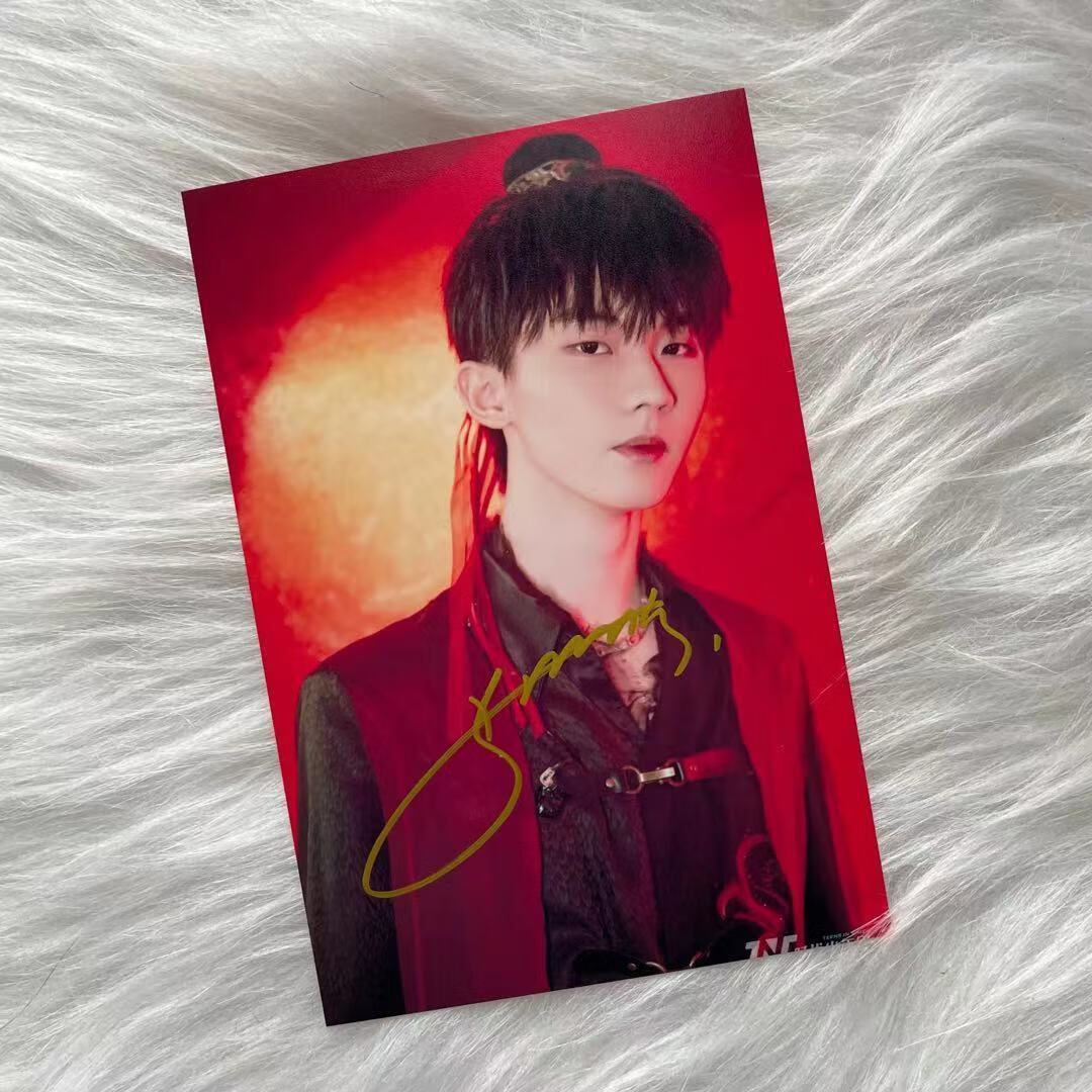 tnt签名照 时代少年团笔签名照片保真无印刷 刘耀文宋亚轩签名 文2