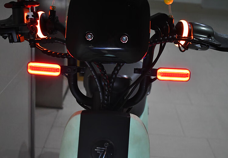 适用九号电动车改装配件 c30 c60 c80后尾灯 前后转向灯led转弯灯