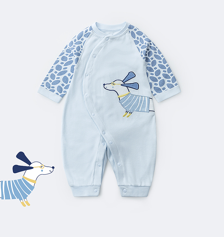 擒旗品牌高端品质童装连体衣春季新款婴儿洋气新生儿衣服宝宝纯棉哈衣