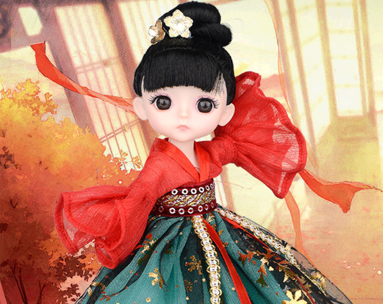 宝贝玩具上新咯17厘米古代古装古风中国风汉服八分13关节芭比洋娃娃