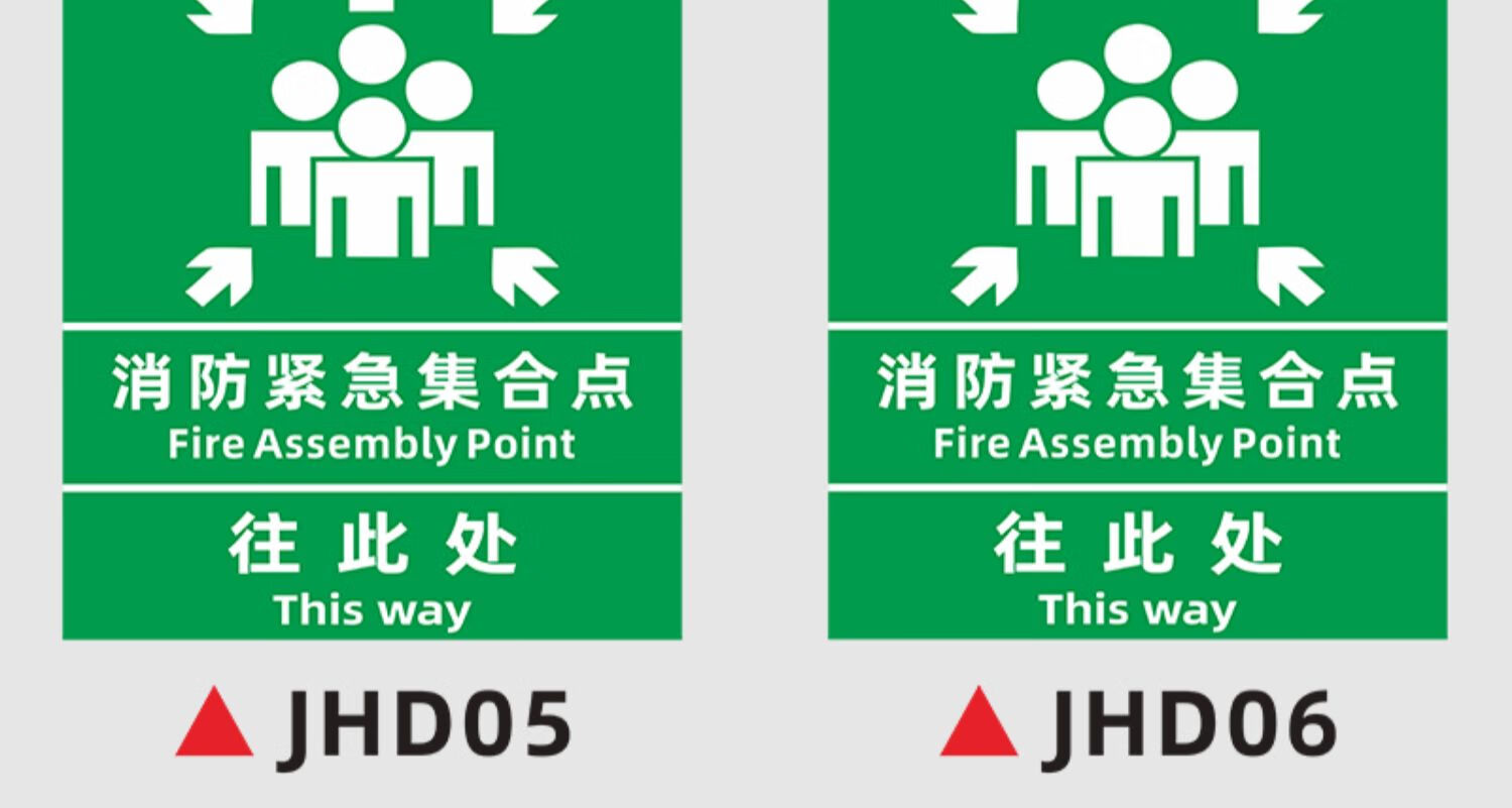 紧急集合点标牌疏散避难集合点标识牌应急避难场所指示牌定做定制定制