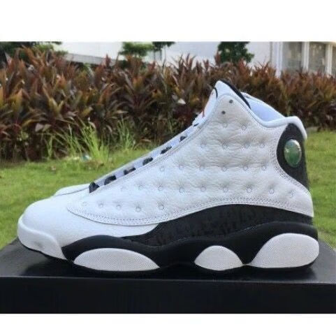 纯原aj13篮球鞋白黑男女熊猫白金爱与尊重基徳黑豹情侣运动鞋aj13白金