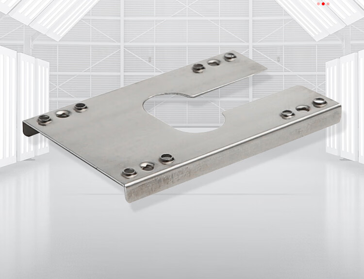 不锈钢接地片组件导电片31宽导轨穿刺垫片光伏防雷双刺垫片导电片