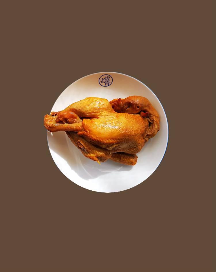 老饭骨 600g*1只鸡熏鸡整只扒鸡烧鸡手撕鸡特产全鸡 600g/只【图片