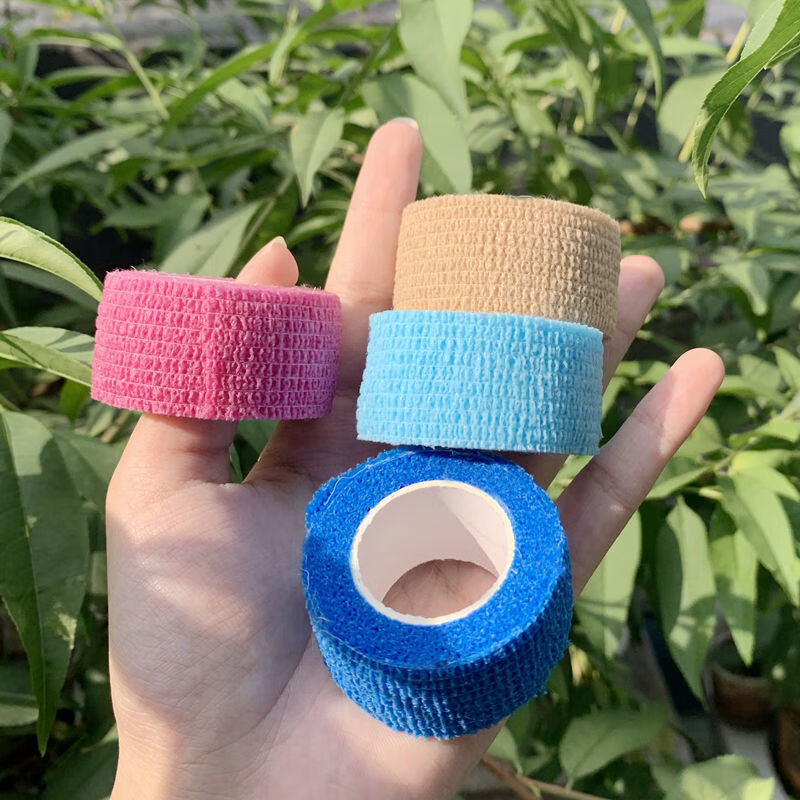 纯色护指绷带学生写字运动护手指胶带防磨防茧自粘打球缠手护指套
