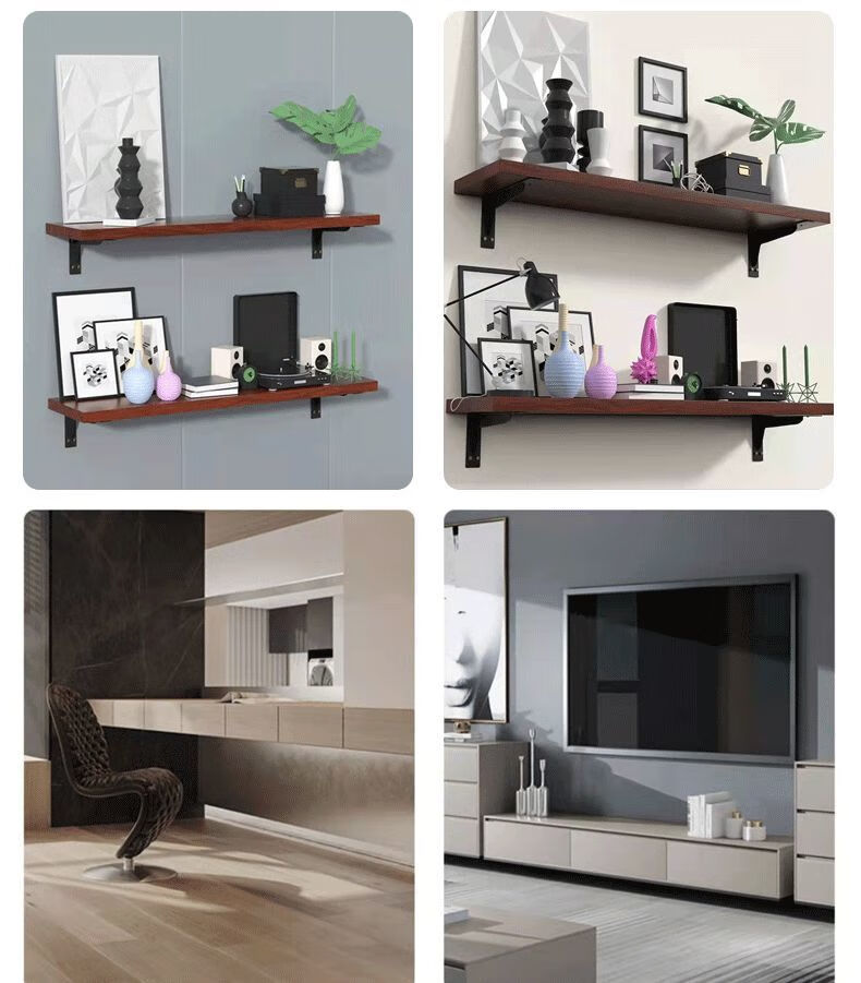 悬空书桌支架三角托架墙上置物架电视柜承重支撑架角铁直角固定隔板托