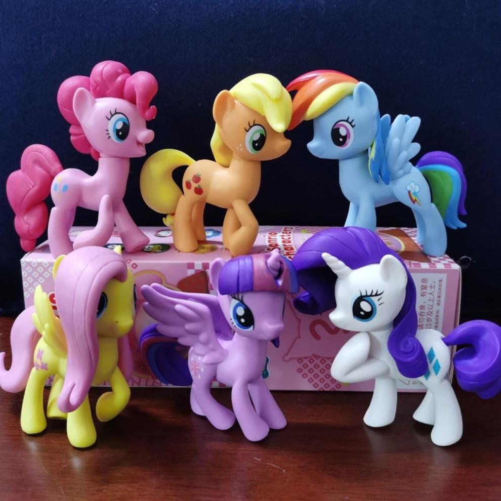 小马宝莉手办全套玩具玩偶公仔套装音韵公主紫悦碧琪云宝柔柔珍奇苹果