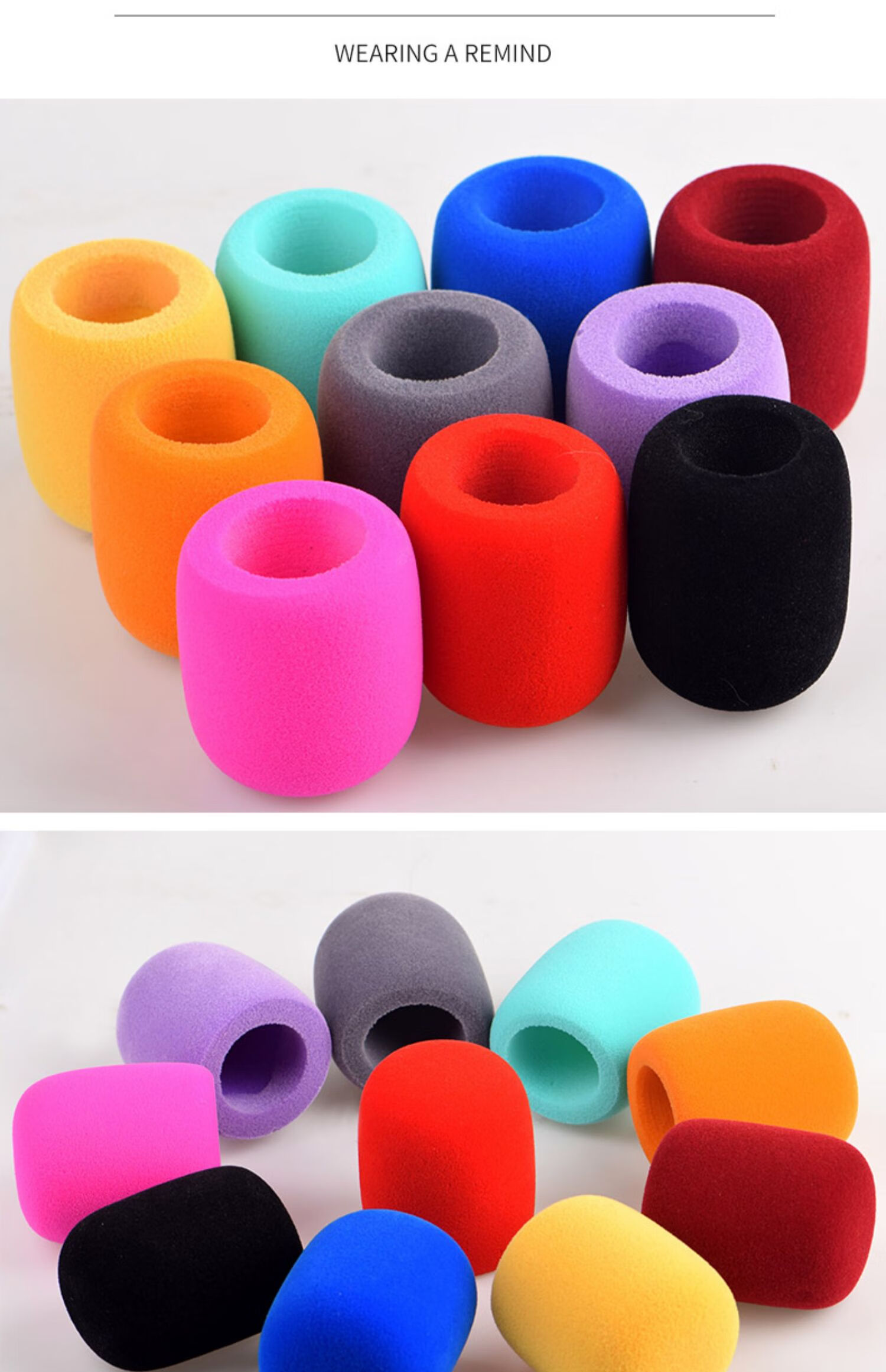 yngfn 话筒套海绵套加厚非一次性话筒防喷罩电容麦无线麦克风套子ktv