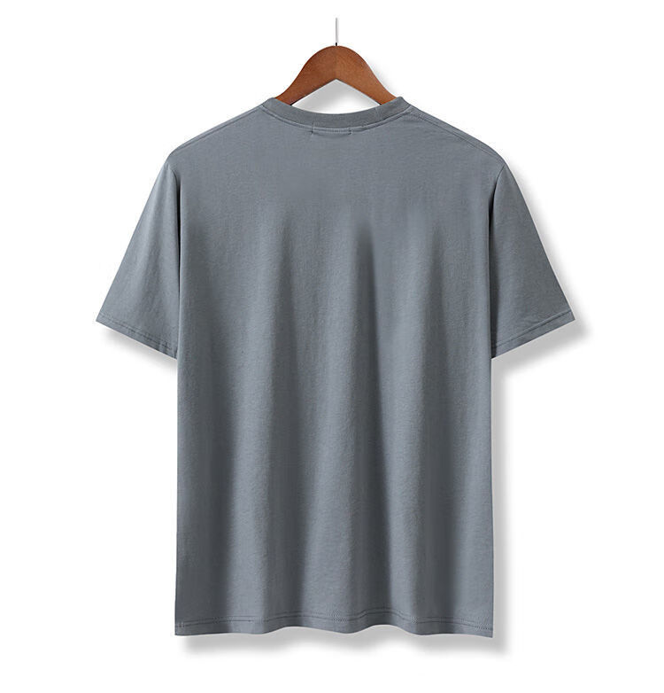 北极绒汗衫男纯棉宽松大码爸爸装夏季全棉老头衫半袖男中年圆领短袖