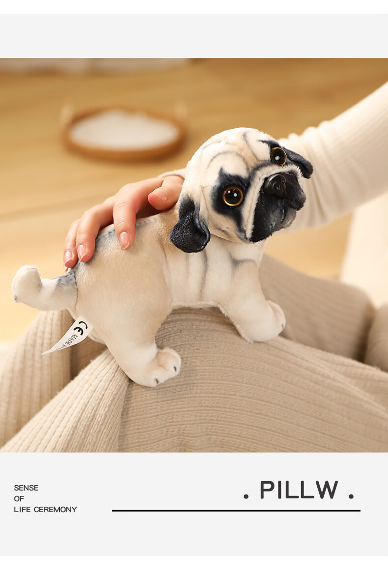 可爱仿真小狗狗公仔毛绒玩具创意法斗柯基儿童玩偶女生礼物布娃娃吉