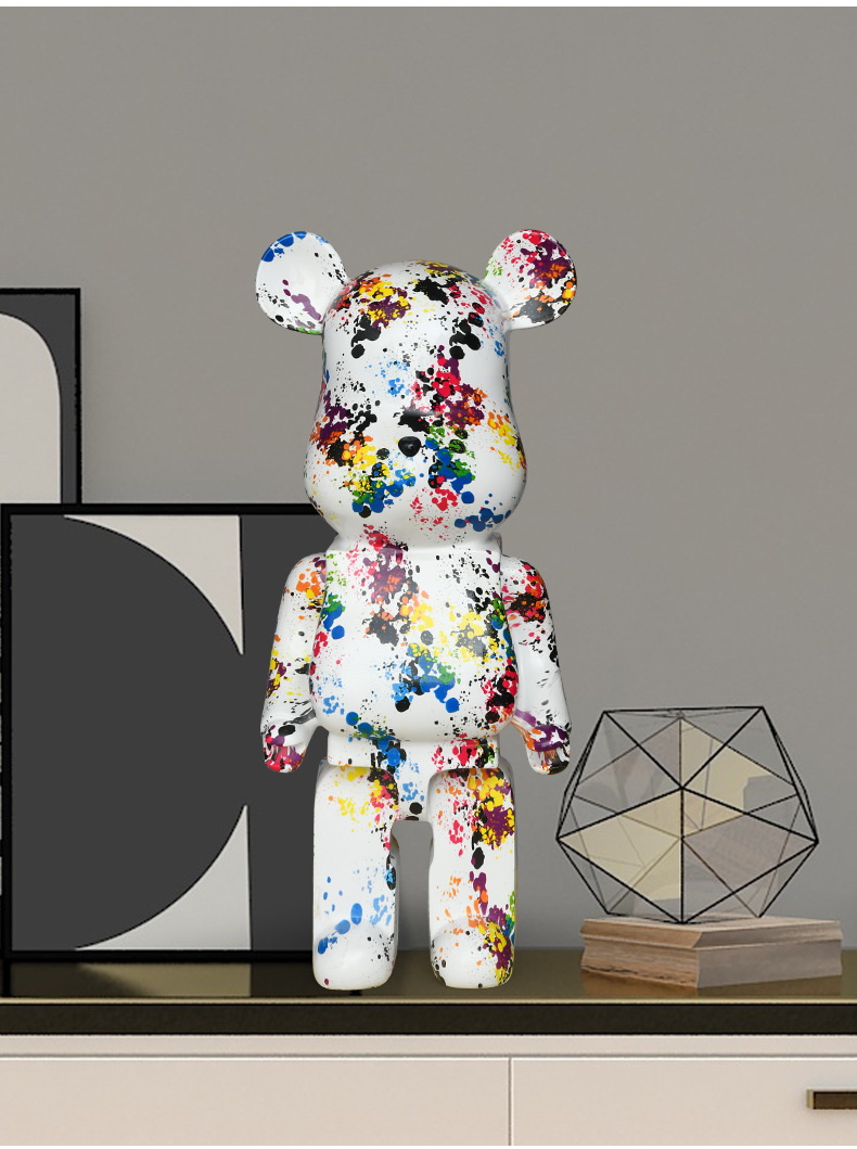 流体暴力熊存钱罐网红流体暴力熊存钱罐只进不出潮玩家居轻奢落地储蓄