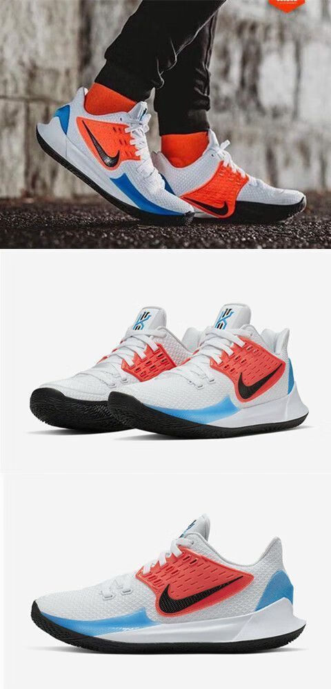 旗舰官方同款高版本欧文2代篮球鞋low气垫纯原珊迪彩条实战耐磨透气