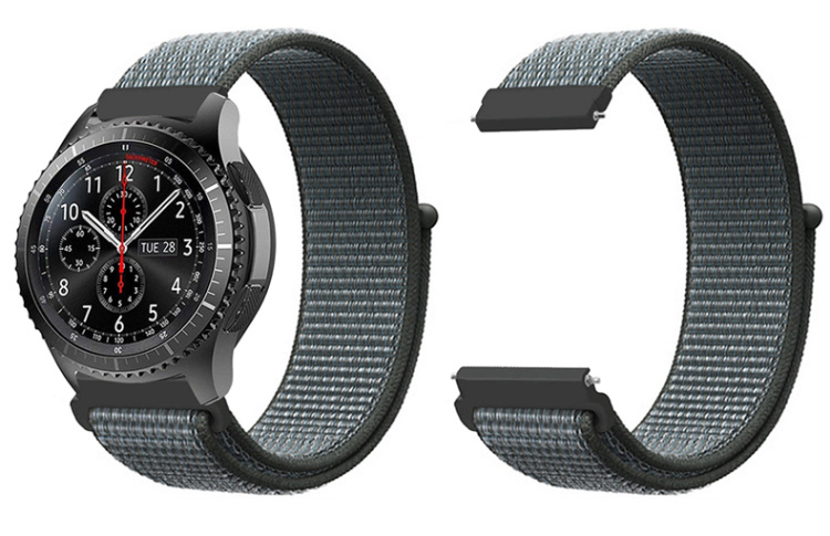 同福茂 适用ticwatch1/e2/c2尼龙回环手表带gtx pro 4g运动透气腕带