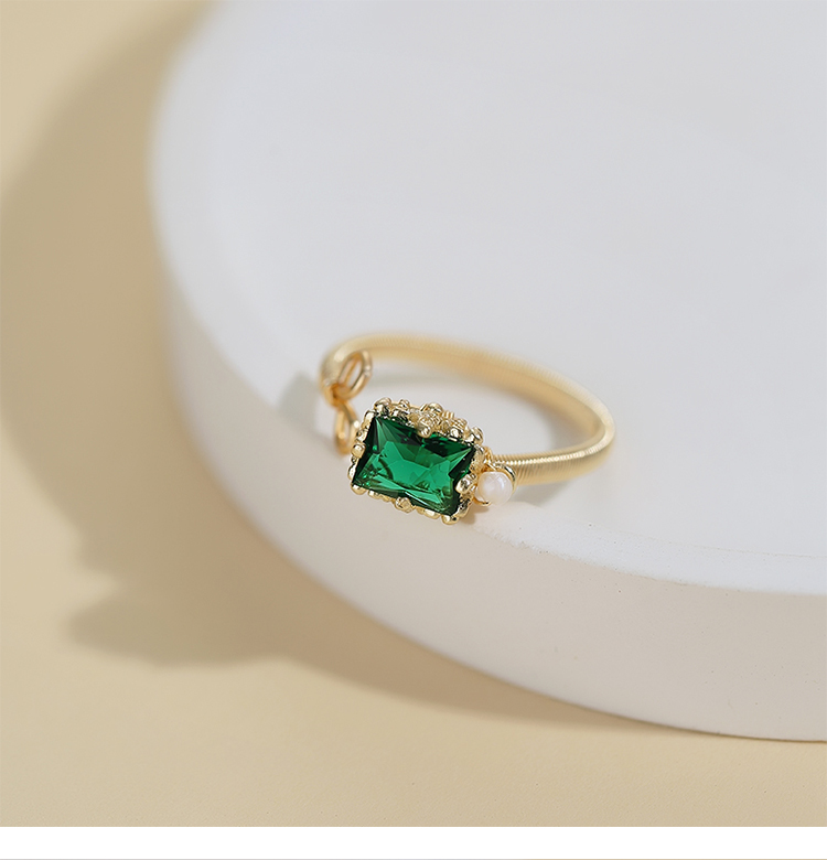 材质:锆石适用人群:女士风格:日韩风货号:425jz017—绿锆石戒指商品