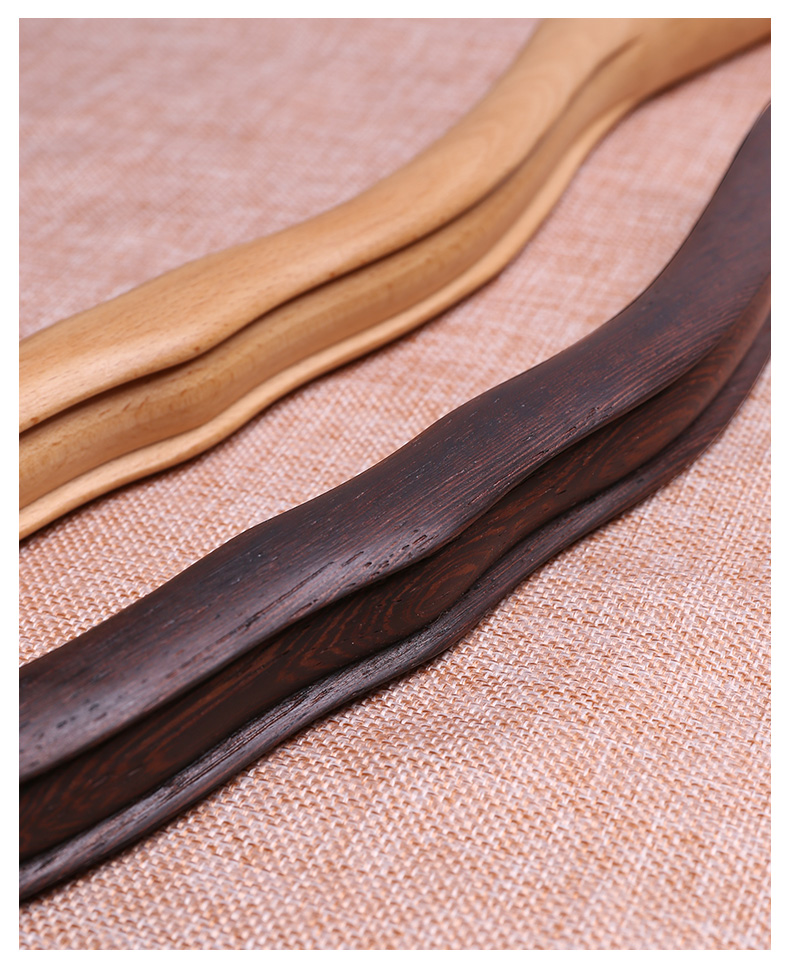 鸡翅木擀筋棒一根全身通用美容院按摩棒赶筋棒高档刮痧棒干筋棍 鸡翅